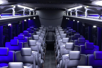 Cary Charter Bus Interior