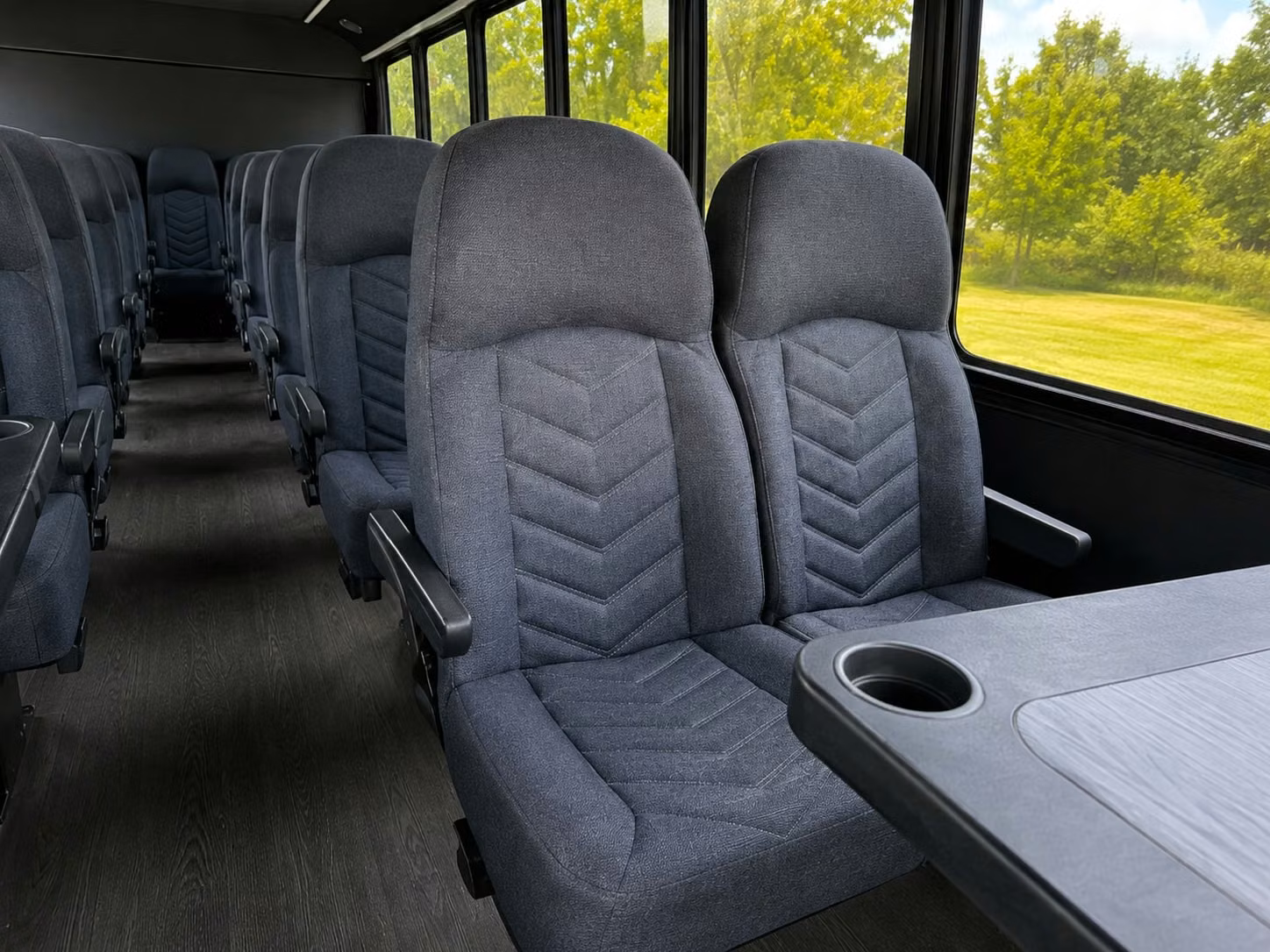 15 passenger minibus inside