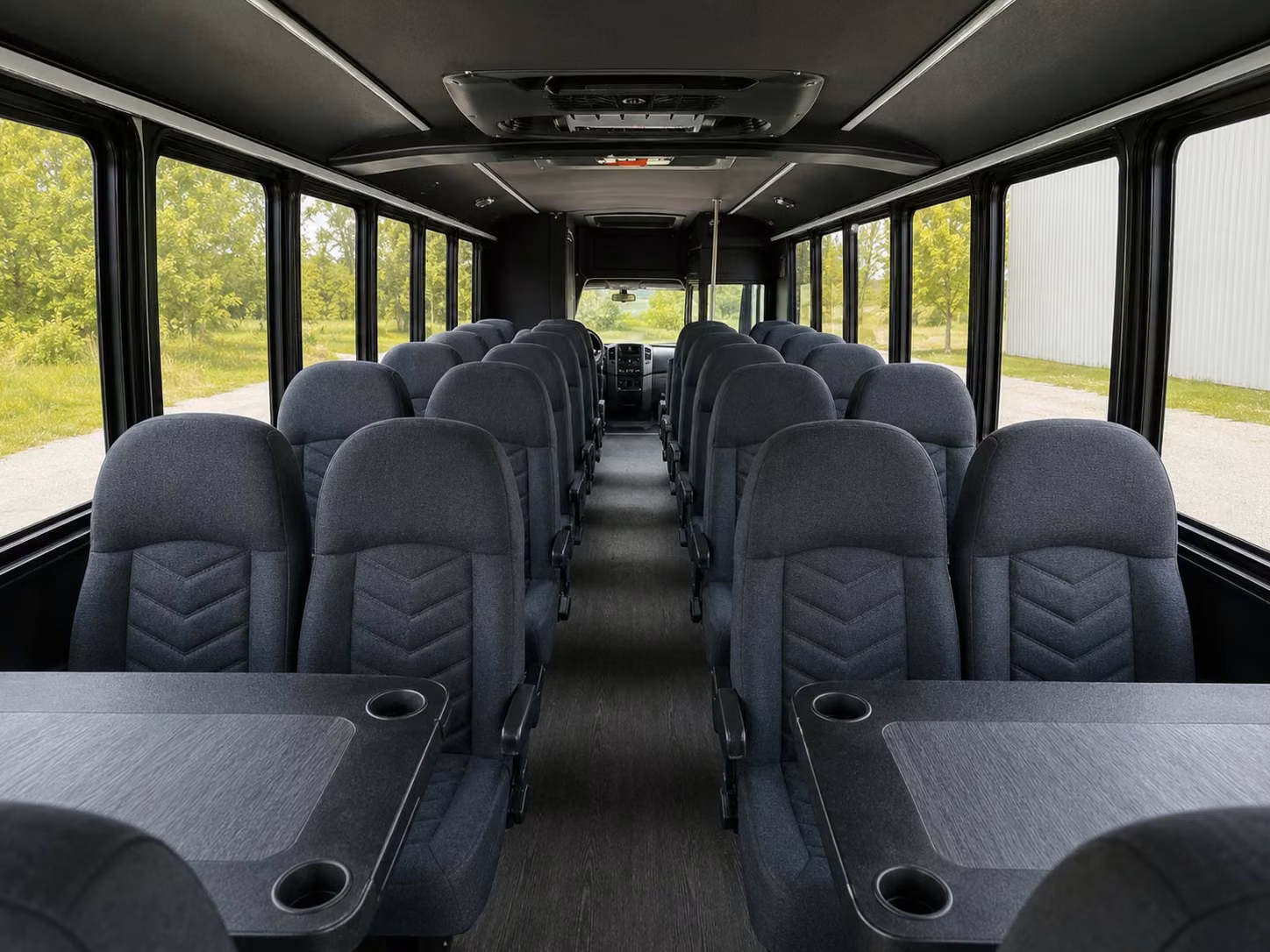 18 passenger minibus interior