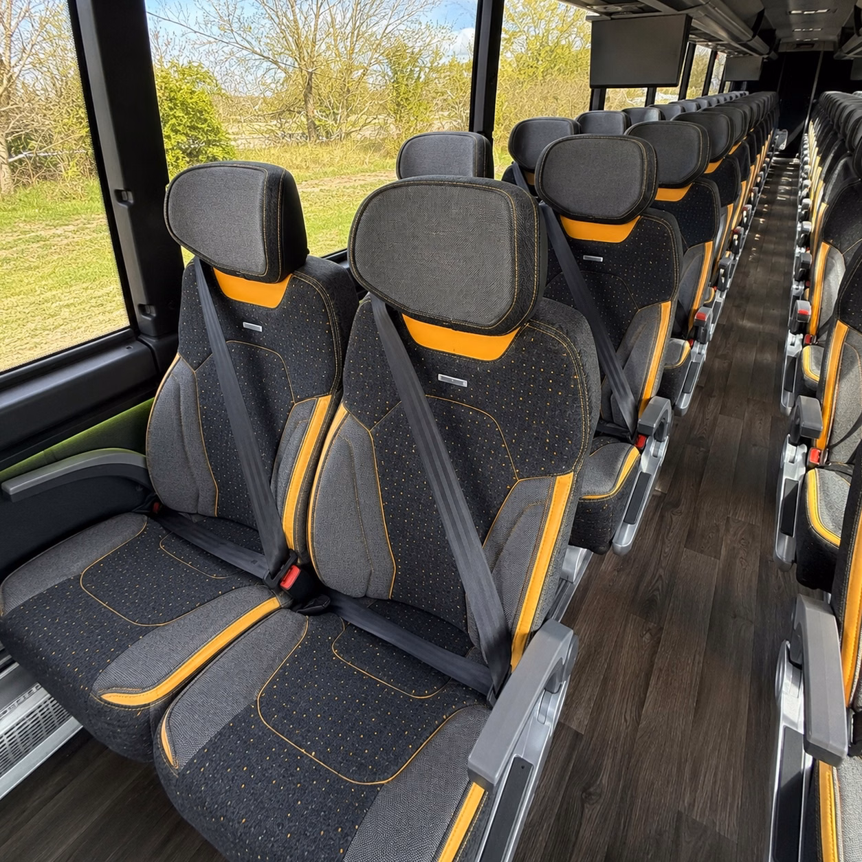 charter bus rentals for military personnel transfers near fort liberty